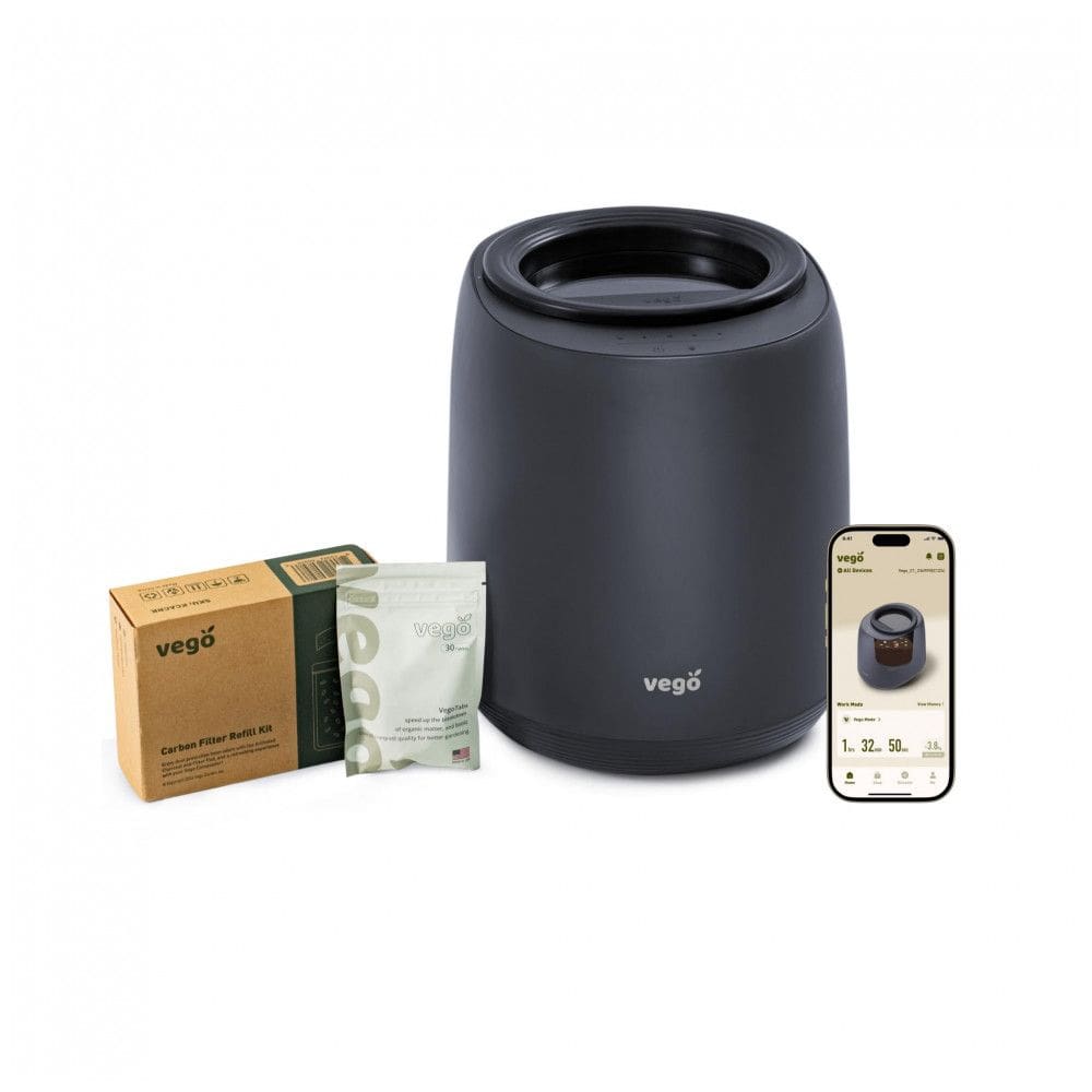 Composteira Elétrica Vego Kitchen 4L Preto 5 Modos App Peso 120V