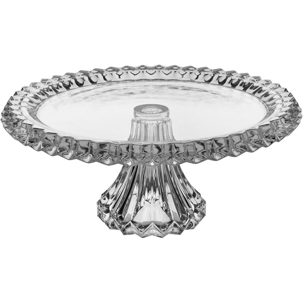PRATO BOLO COM PÉ HOME&CO ECO CRYSTAL 14x32x32cm TRANSPARENTE BOLEIRA