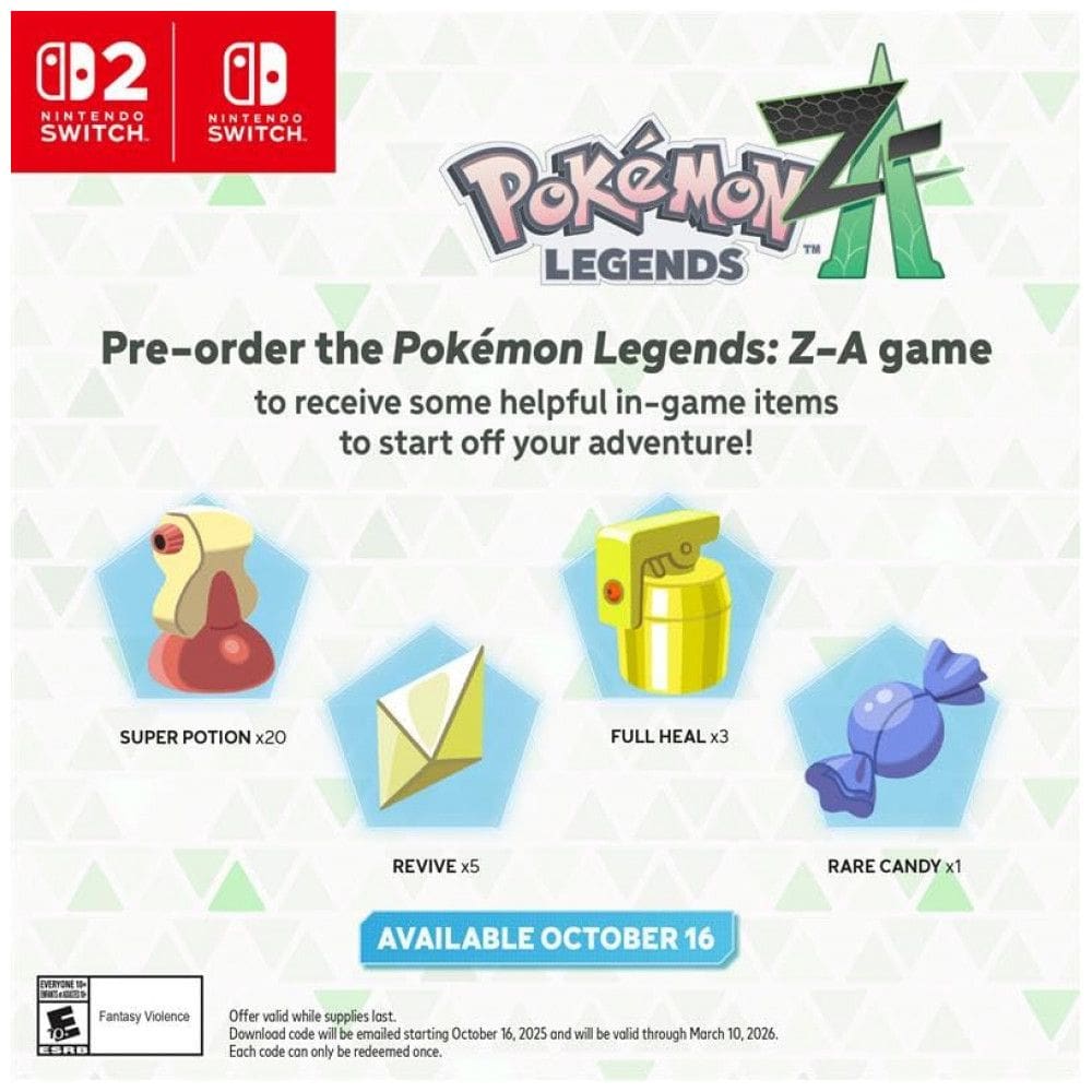 Jogo Pokémon Legends: Z-A Nintendo Switch | Casas Bahia