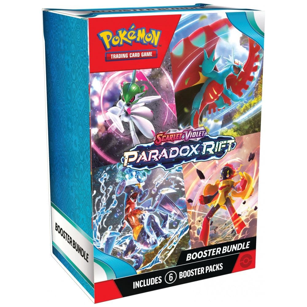 Pacote de Boosters Exclusivo Pokémon TCG Scarlet & Violet Paradox Rift com 6 Pacotes