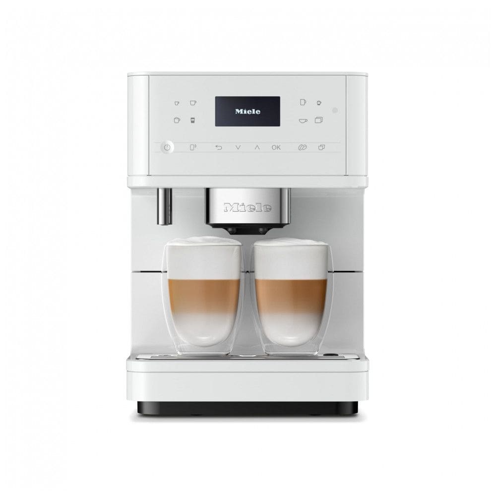 Miele CM 6160 MilkPerfection Lotus White - Máquina de Café Automática OneTouch for Two, AromaticSystem, WiFi, 120V