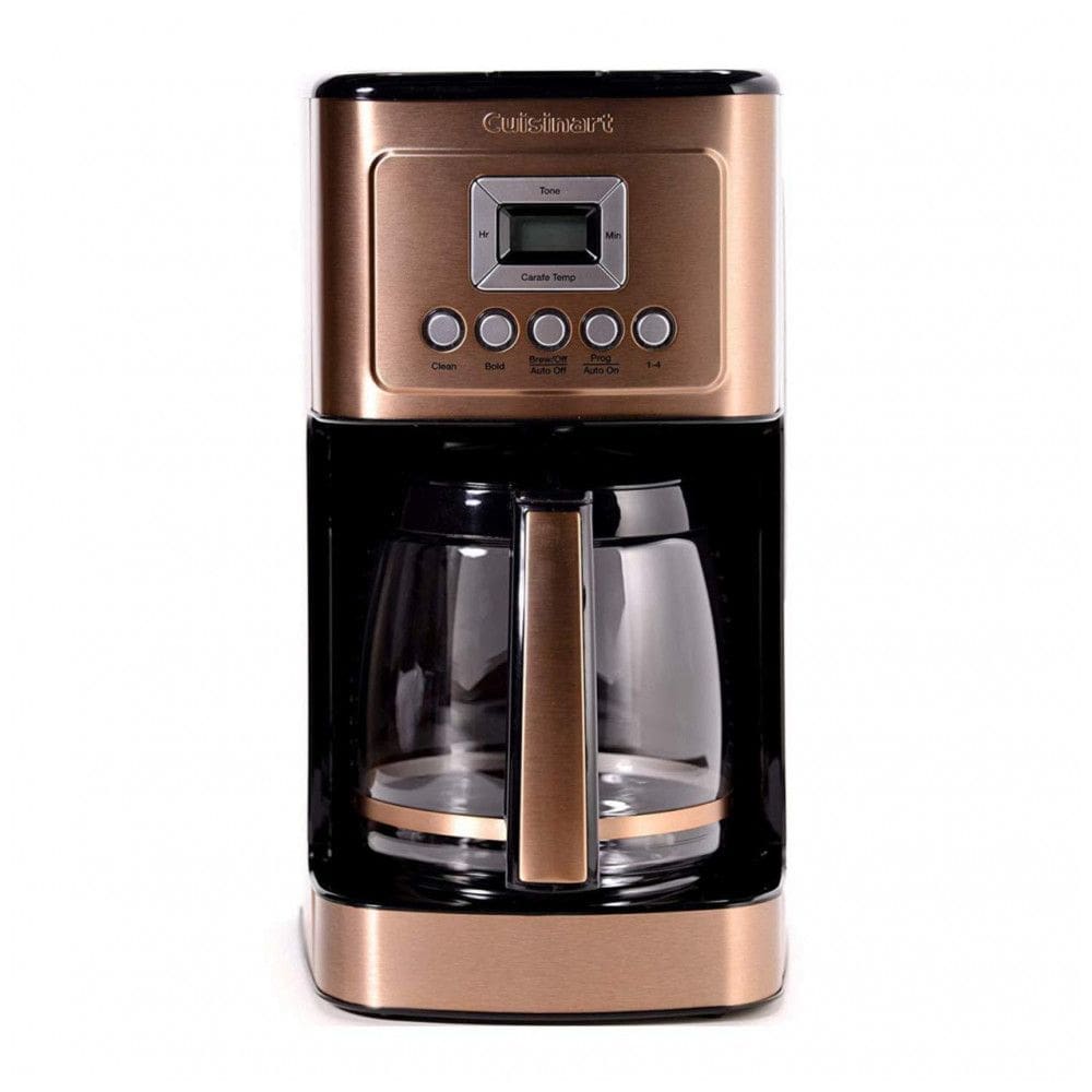 Cuisinart DCC-3200CS Cobre Aço - Cafeteira Programável 14 Copos com Jarra de Vidro, Controle de Intensidade, 1500W