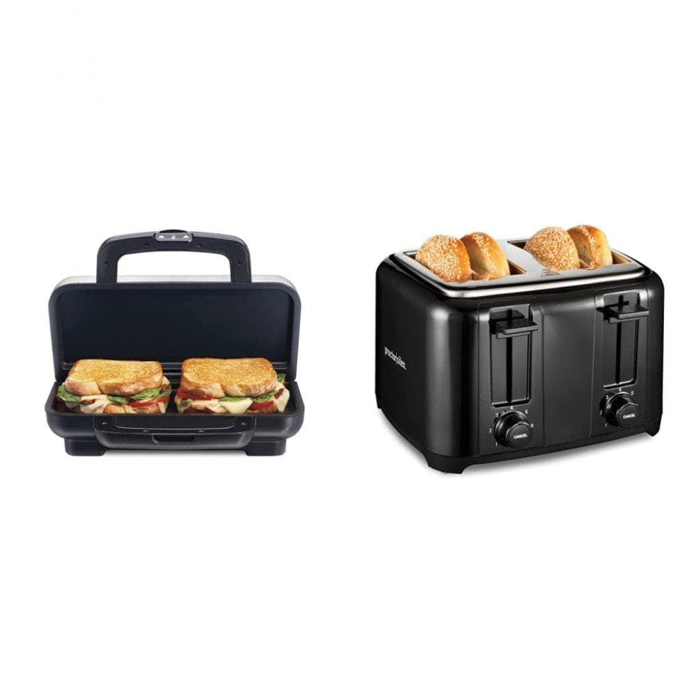 Sanduicheira e Torradeira Proctor Silex Aço Inox, 2 Sanduíches, 4 Fatias, 110V