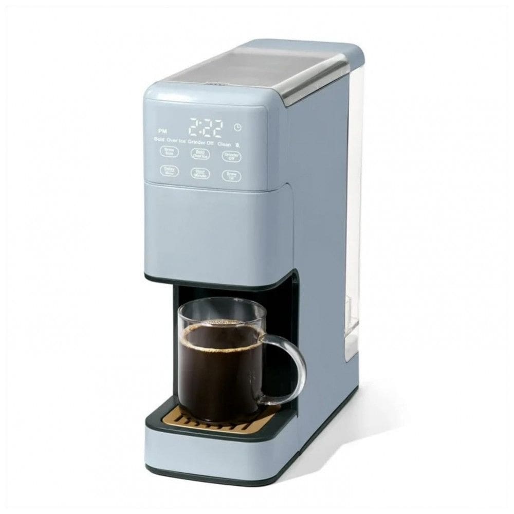 Perfect Grind 19332987234 Cornflower Blue - Máquina de Café Single Serve Programável com Moedor Burr Integrado, Reservatório 1,89L, 1050W