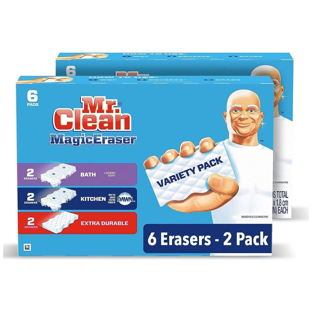 Esponja Mágica Extra Durável para Sapatos, Banheiro e Chuveiro, 12 UN, Mr. Clean