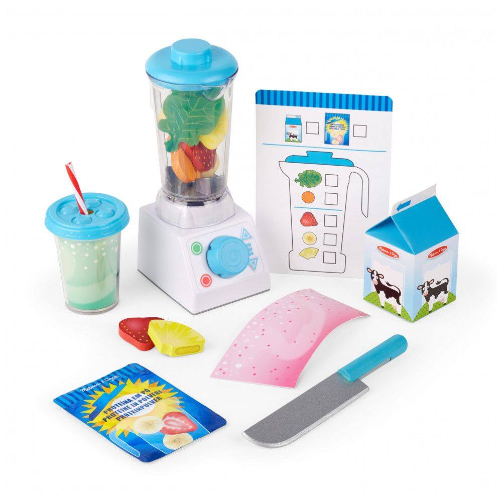 Kit Liquidificador e Comida para Brincar com 22 Peças para Crianças Criativas e Divertidas, Melissa & Doug