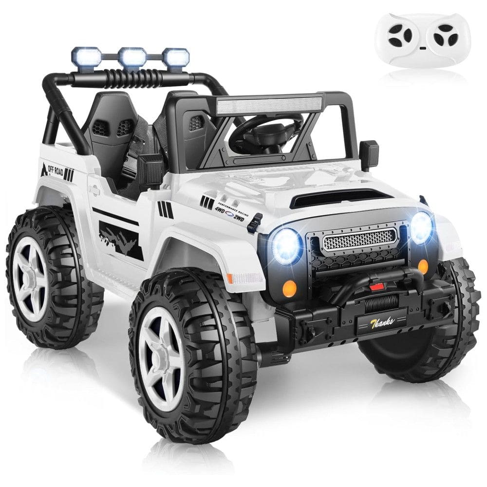 Carro Elétrico Infantil, Jeep com Controle Remoto, 2 Lugares Assento Extra Largo, Rodas com Maior Durabilidade e Luz LED, 24V, Hikole