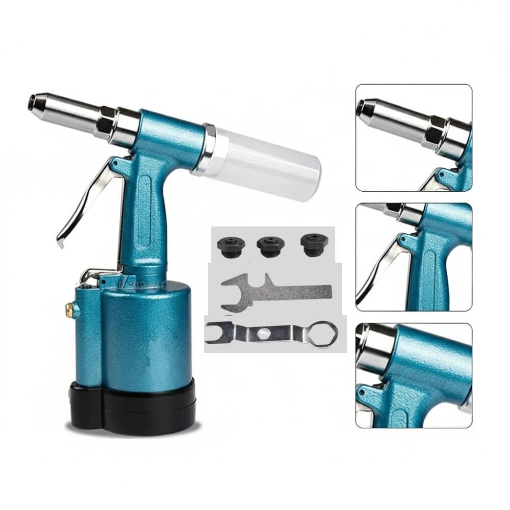 Rebitador Pneumatico 1/4 Profissional Acessorios Alicate Rebitadeira Hidraulico Reforcada Rebites Repuxo