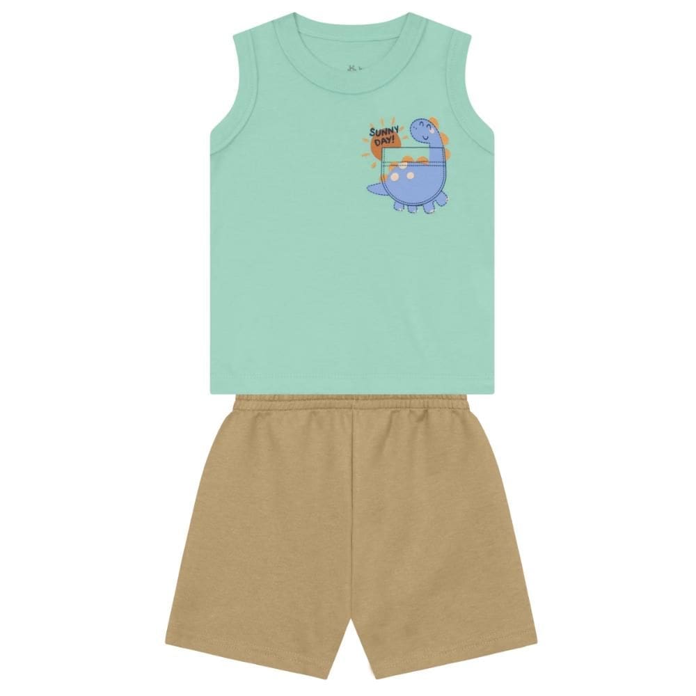 Conjunto bebê menino de dinossauro Brandili Baby