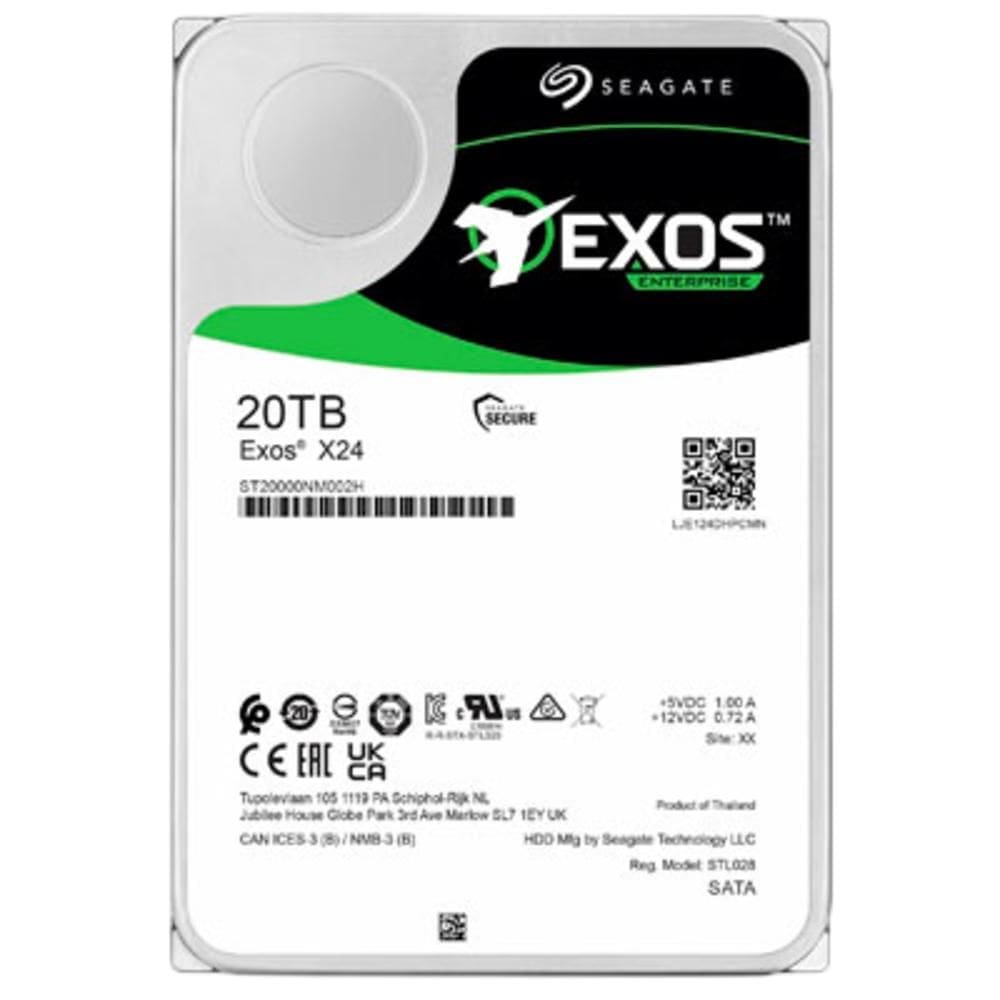 Hd Seagate Exos X24 20Tb Sata 7200Rpm Enterprise 3.5