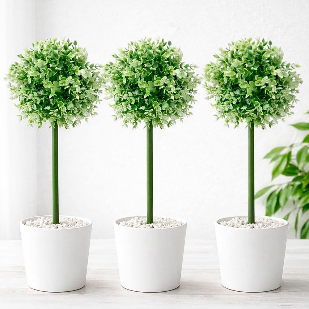 Buchinho Bucho Planta Artificial Decoração De 80cm Kit 3pçs