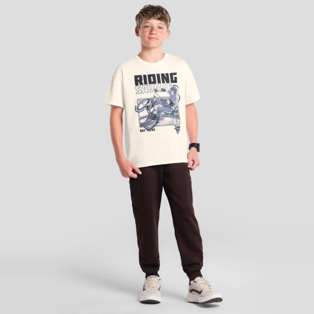 Camiseta teen menino de bike Brandili Young