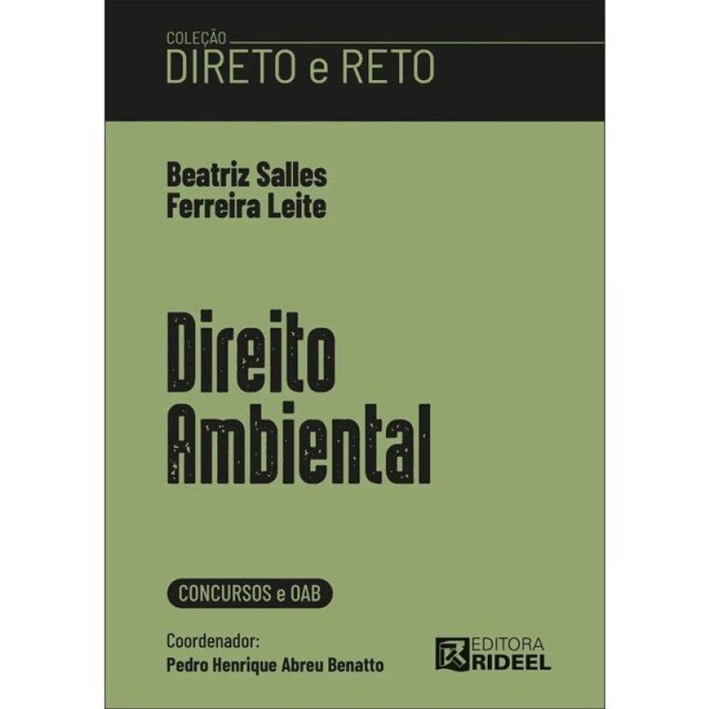 Direito Ambiental - Coleção Direto E Reto 1ª Fase Oab - 2026