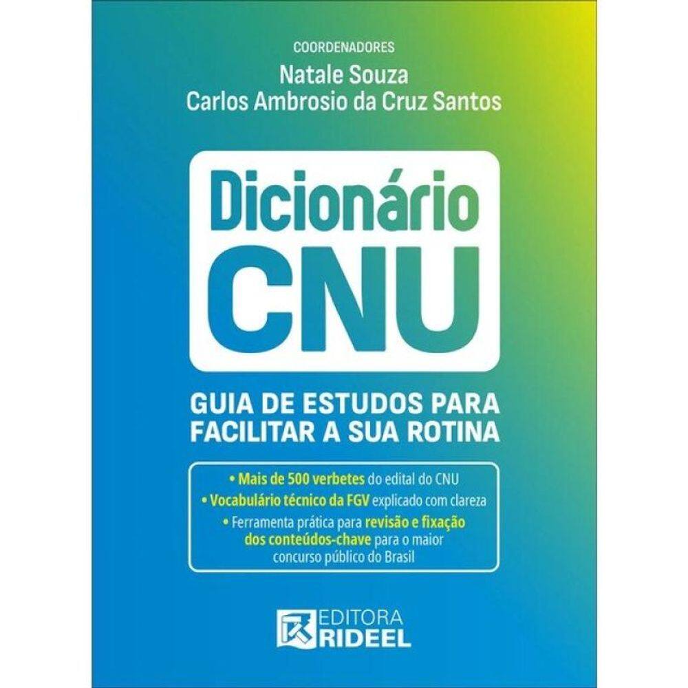 Dicionário Cnu - Guia De Estudos Para Facilitar A Sua Rotina