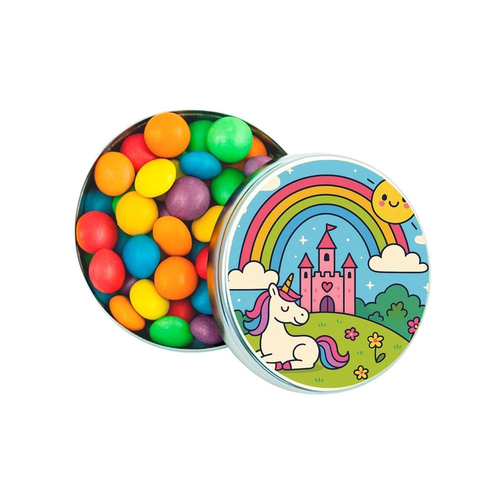 Latinha Lembrancinha Personalizada Reino do Arco-íris