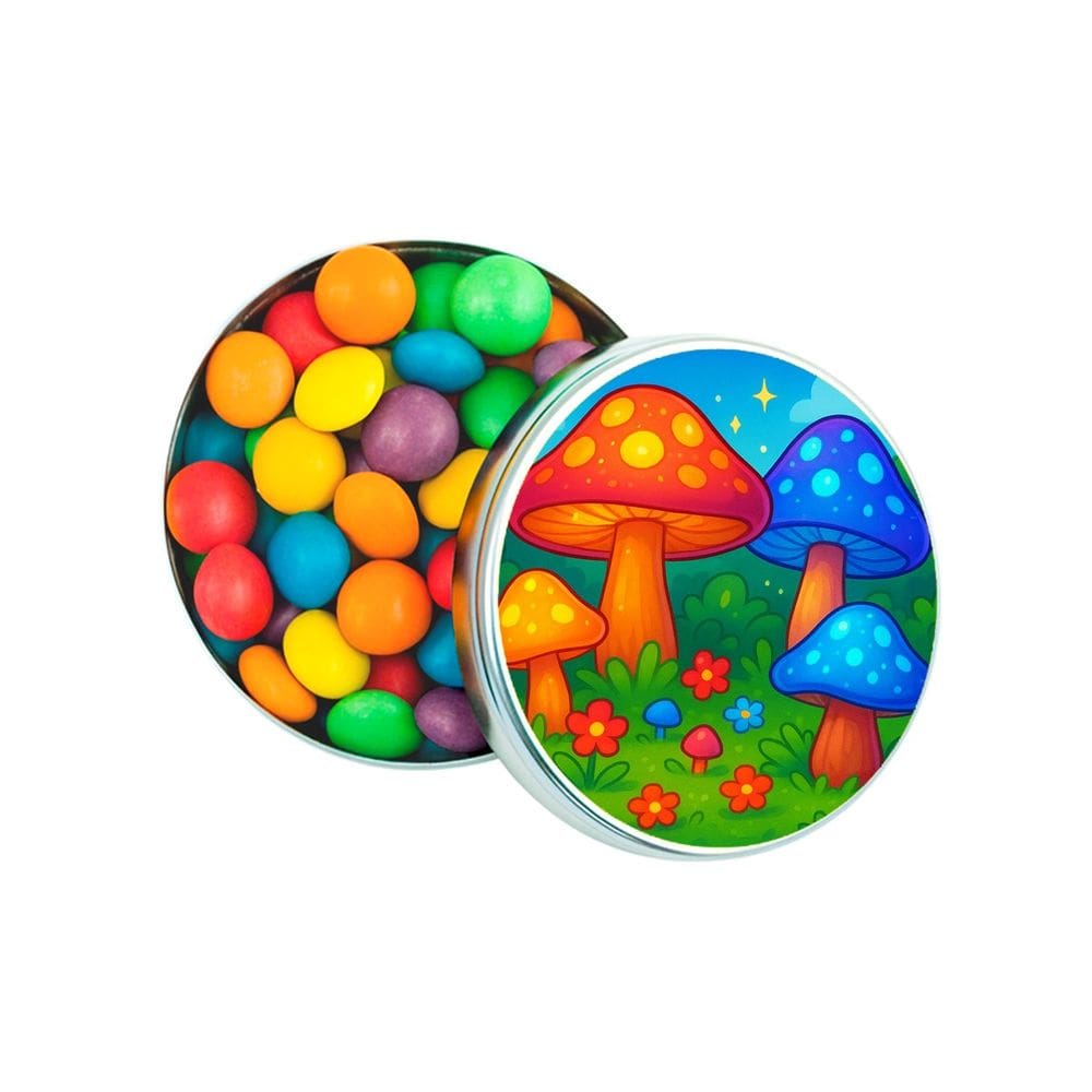 Latinha Lembrancinha Personalizada Cogumelos Mágicos