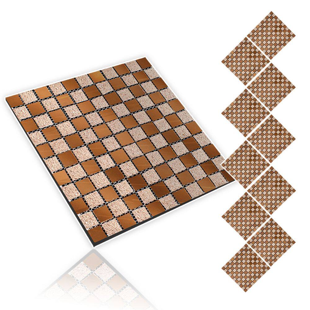 Pastilha De Vidro Adesiva Kit 10 Uni Parede Banheiro Cozinha Lavabo Sala Moderna Reforma Requintado Facil Aplicacao