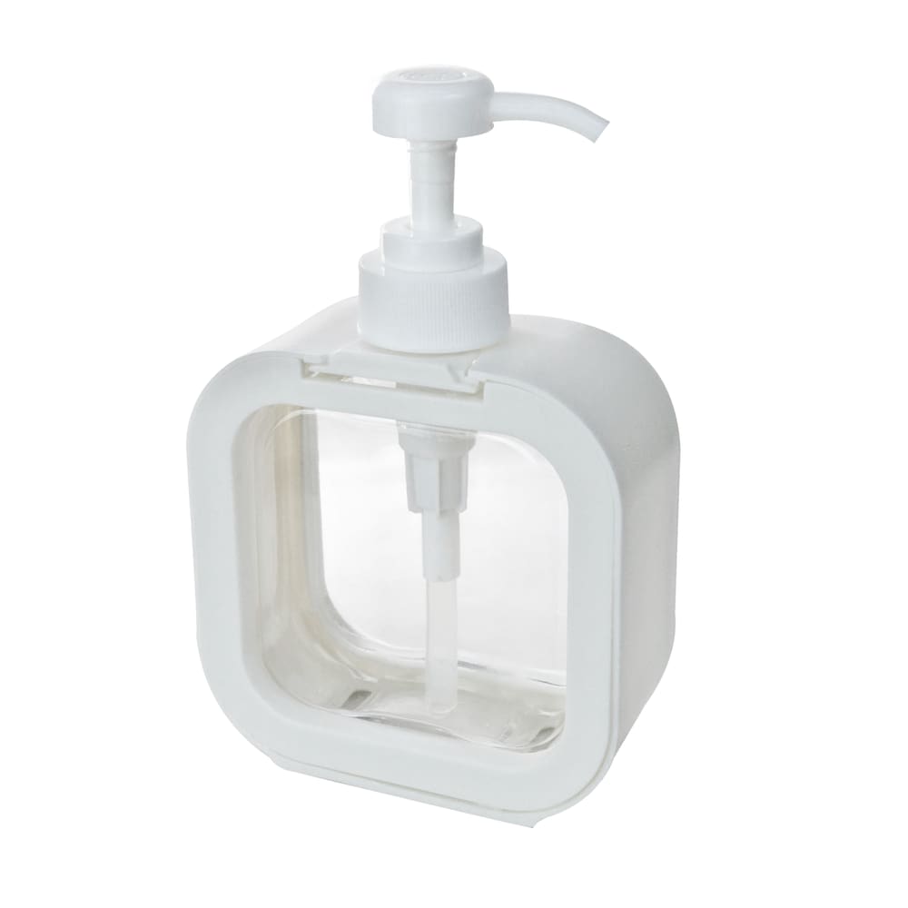 Porta Sabonete Quadrado Líquido De Plástico 500Ml