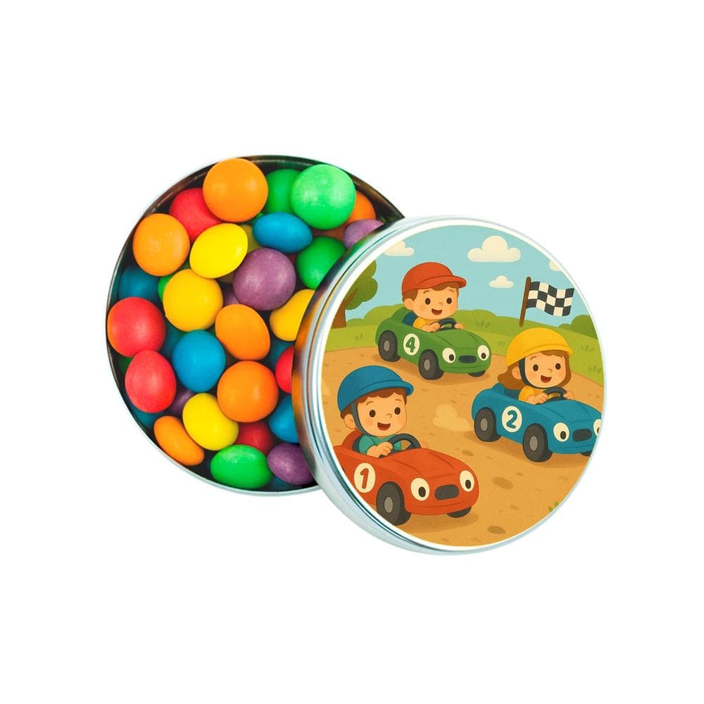 Latinha Lembrancinha Personalizada Kart Infantil