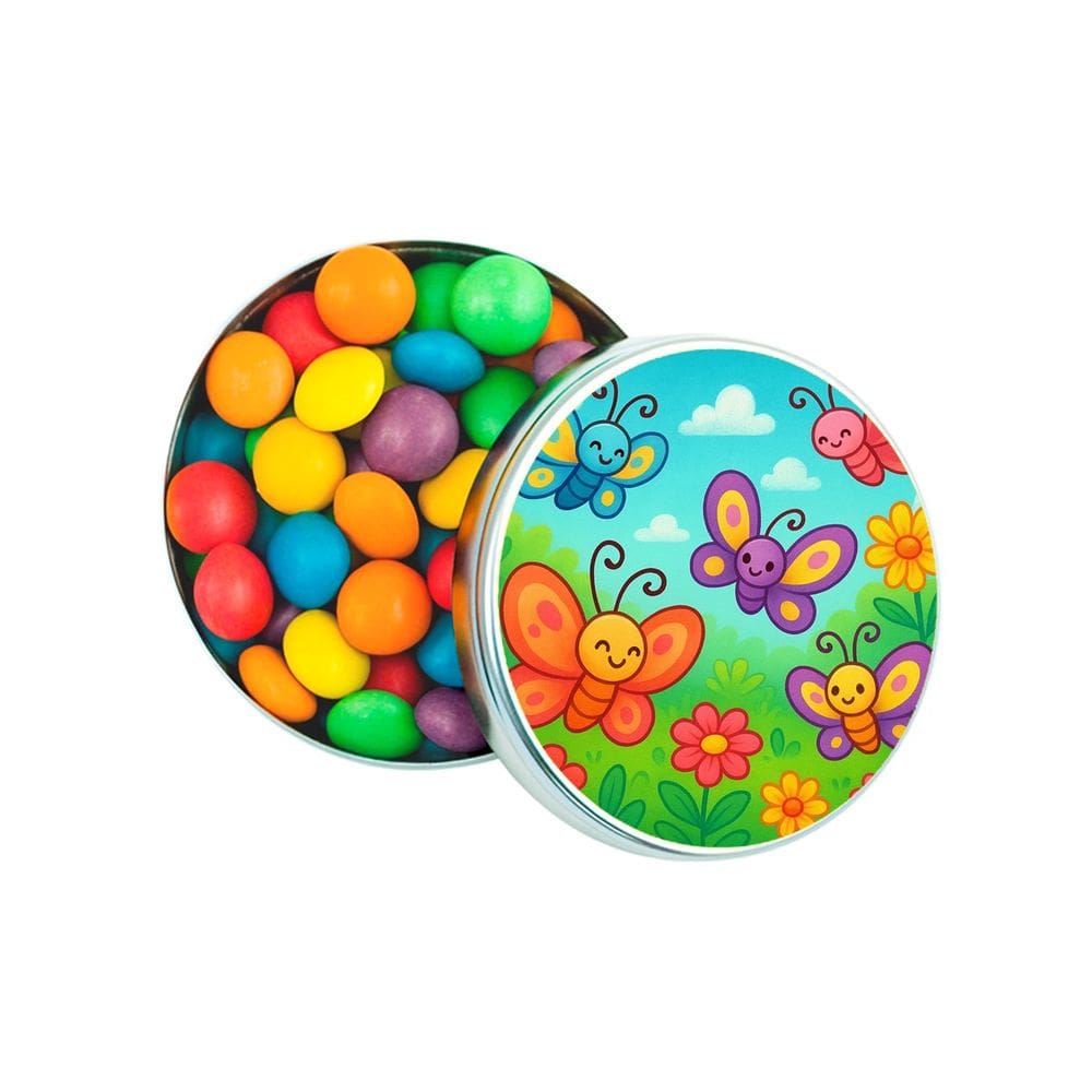 Latinha Lembrancinha Personalizada Jardim das Borboletas