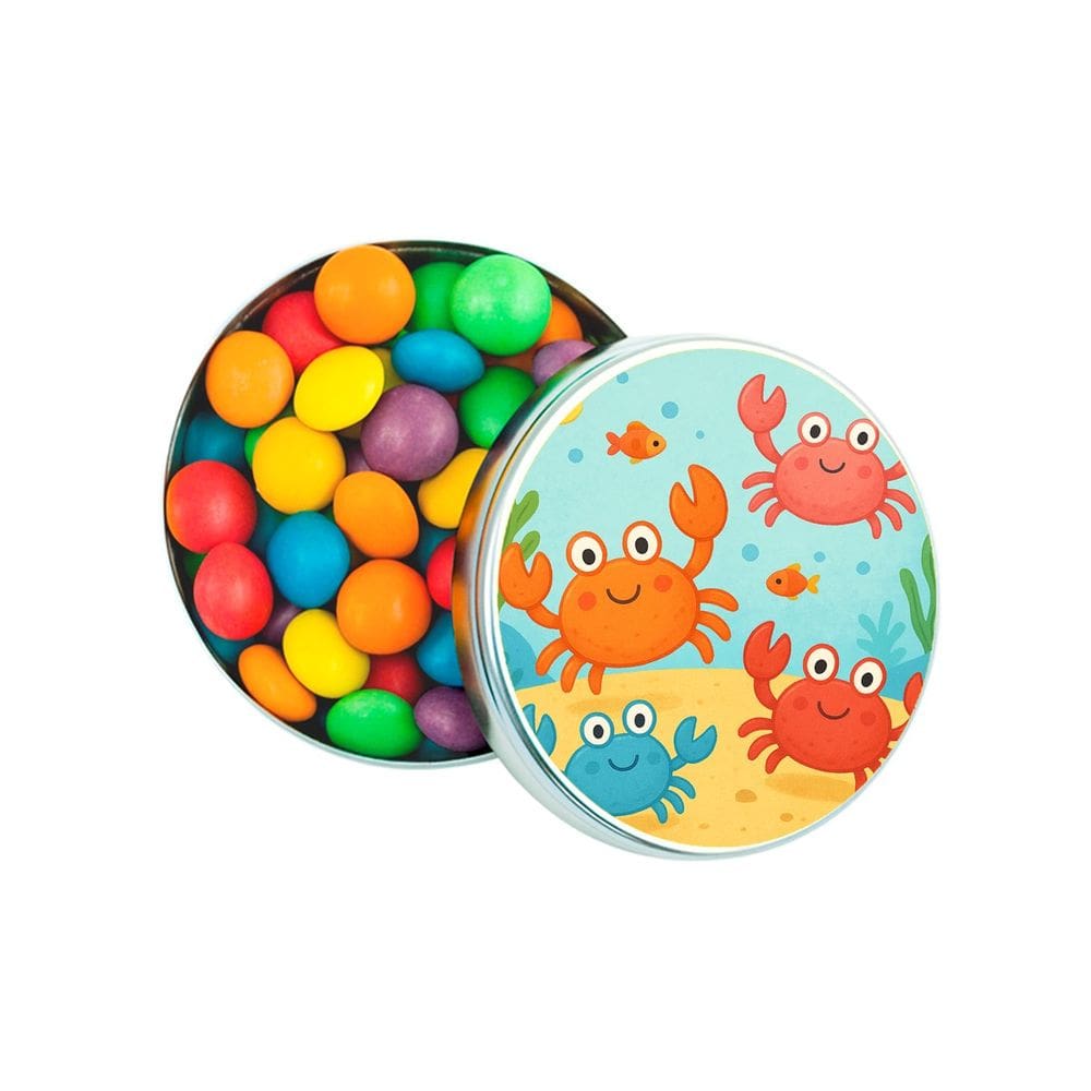 Latinha Lembrancinha Personalizada Caranguejinhos