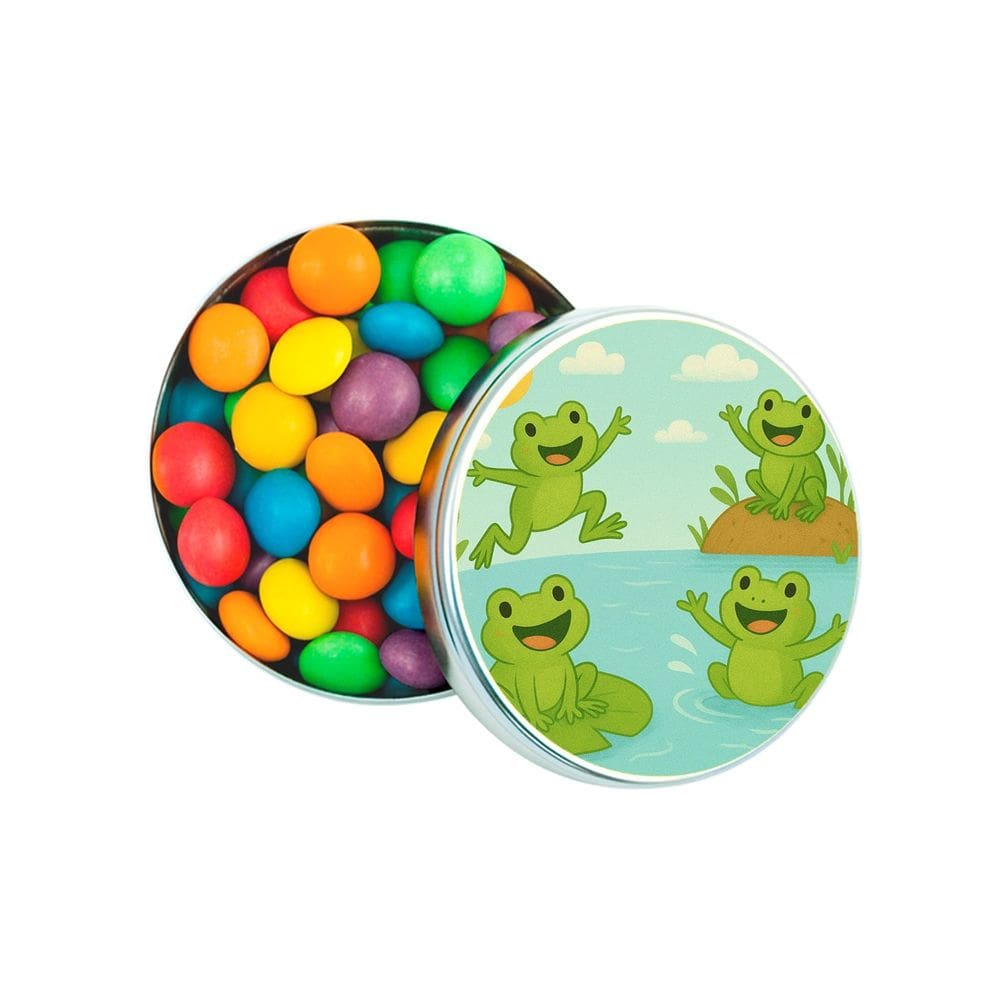 Latinha Lembrancinha Personalizada Sapos Divertidos