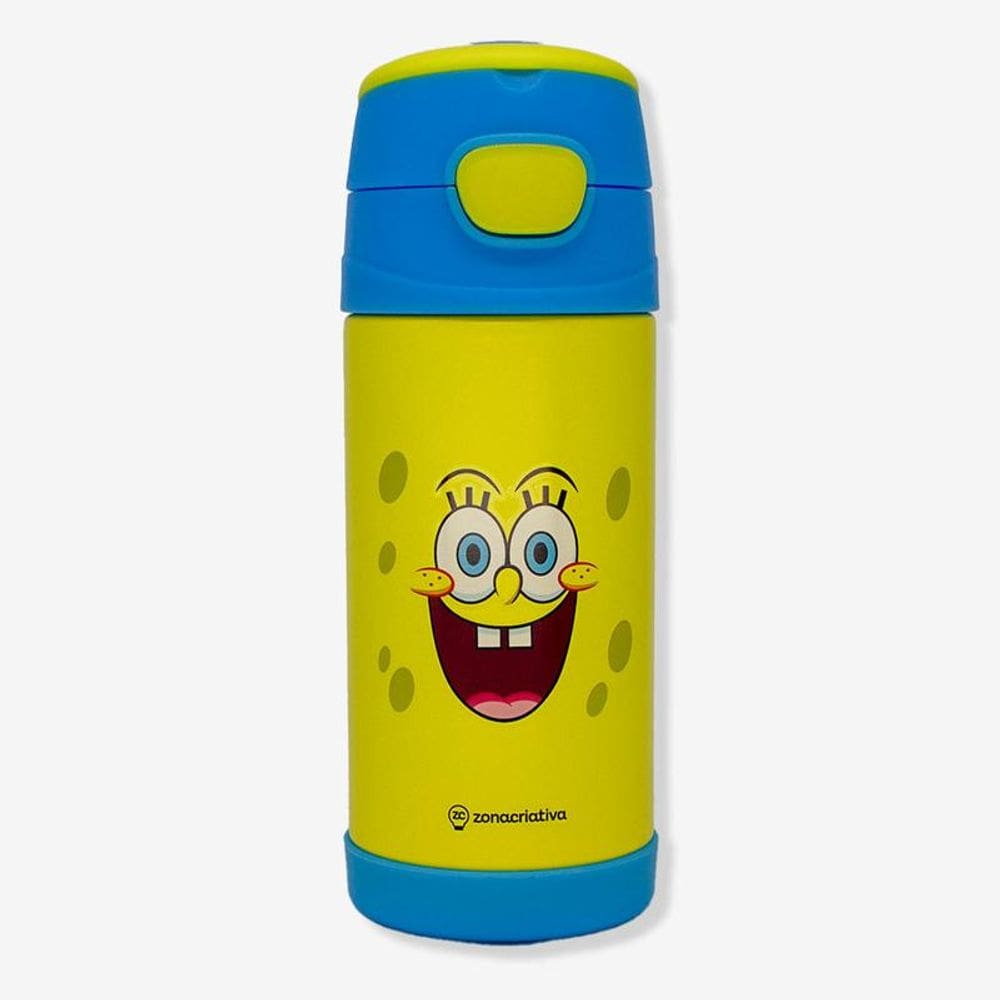 Garrafa Termica Bob Esponja Top Handle 350ML ZonaCriativa - Zona Criativ