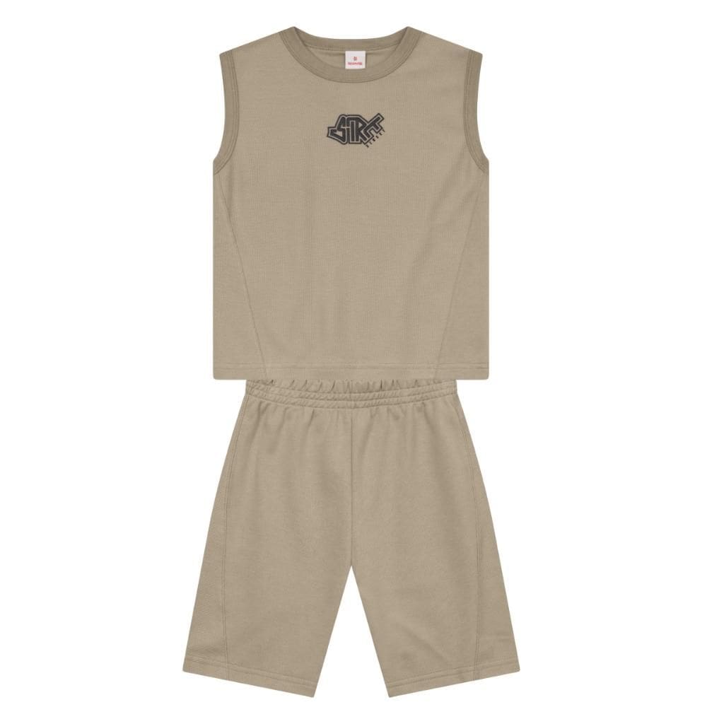 Conjunto infantil menino estampado de skate Brandili