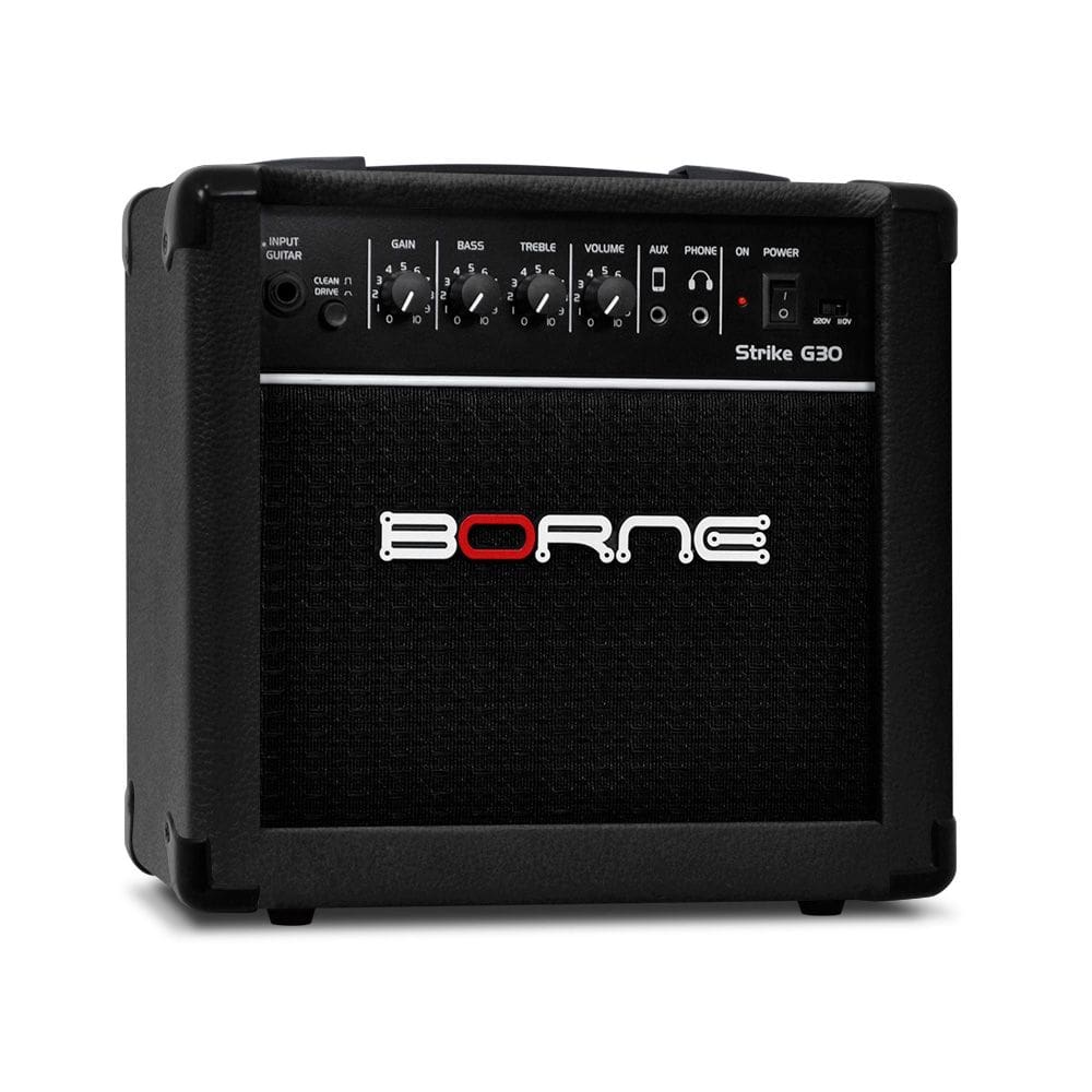 Cubo Amplificador De Guitarra Borne - Strike G30 - Preto