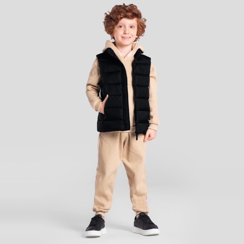 Colete Puffer infantil menino Mundi