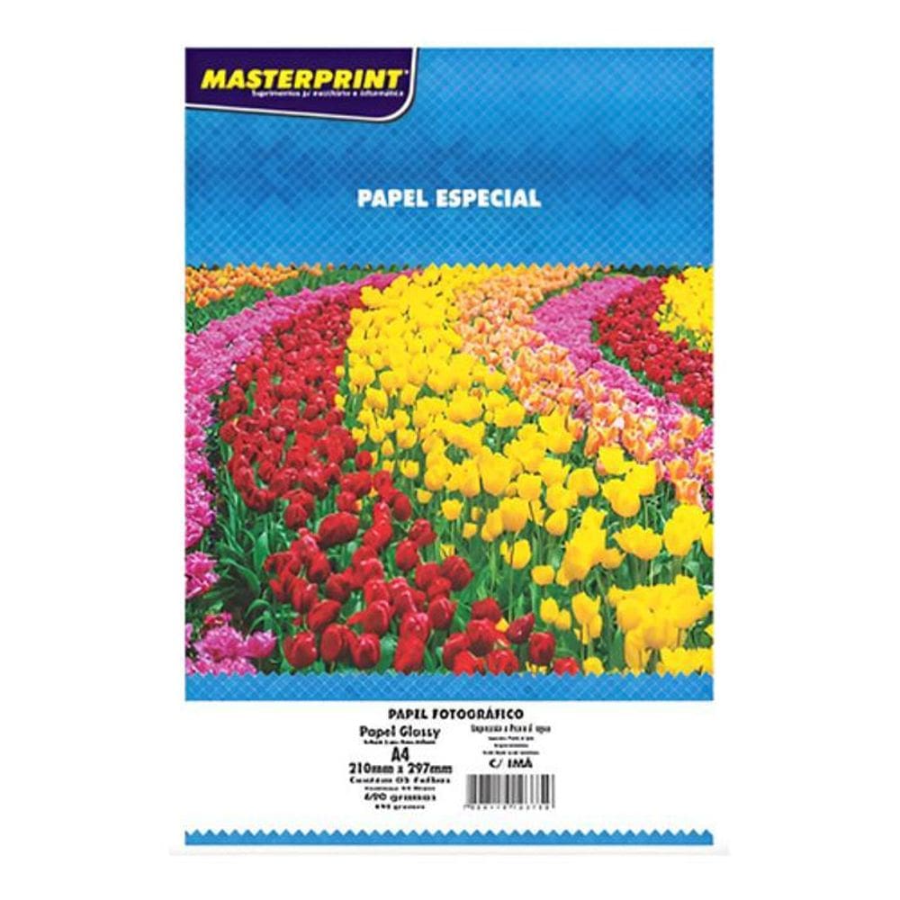 Papel Foto Glossy C/Imã Especial 690G 5 Folhas Cor Branco