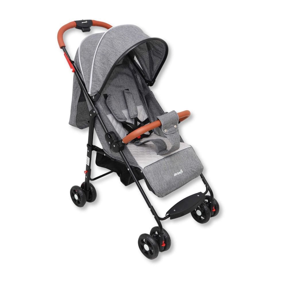 Carrinho De Bebe Compacto Garden Cinza/Black - Avanti