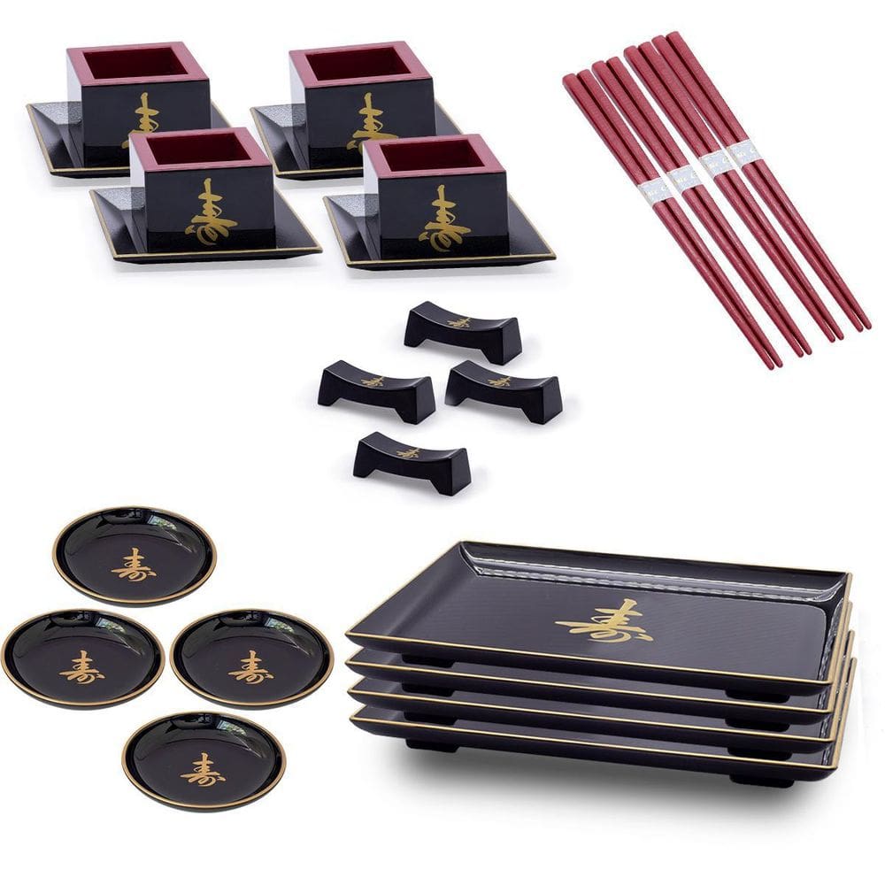 Kit Oriental Japonês Sushi Sashimi Para 4 Pessoas