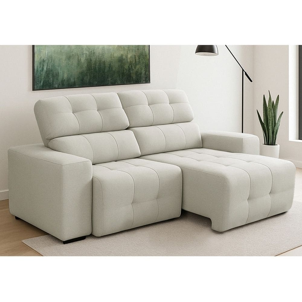 Cômoda Veneza MDP 4 Gavetas 1 Porta Mel e Pérola