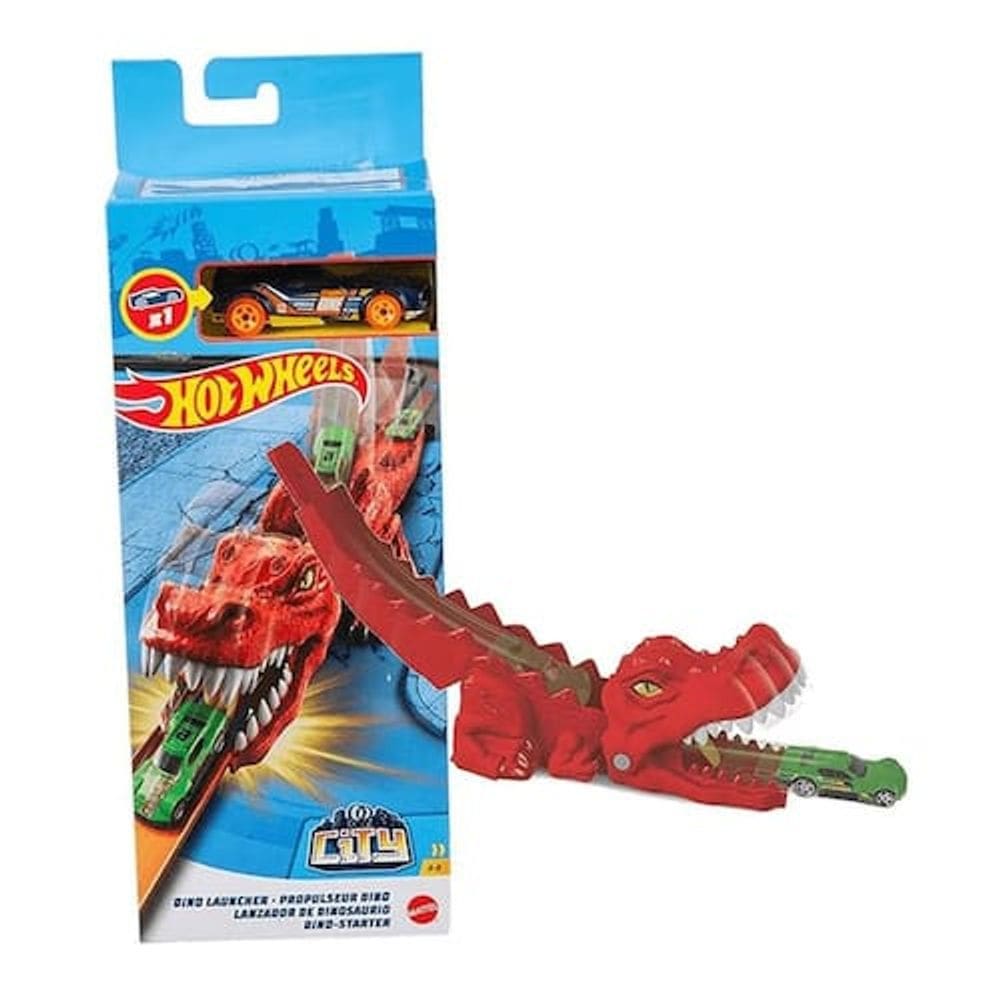 Lançador Hot Wheels City Dinossauro T-Rex - Mattel GVF41
