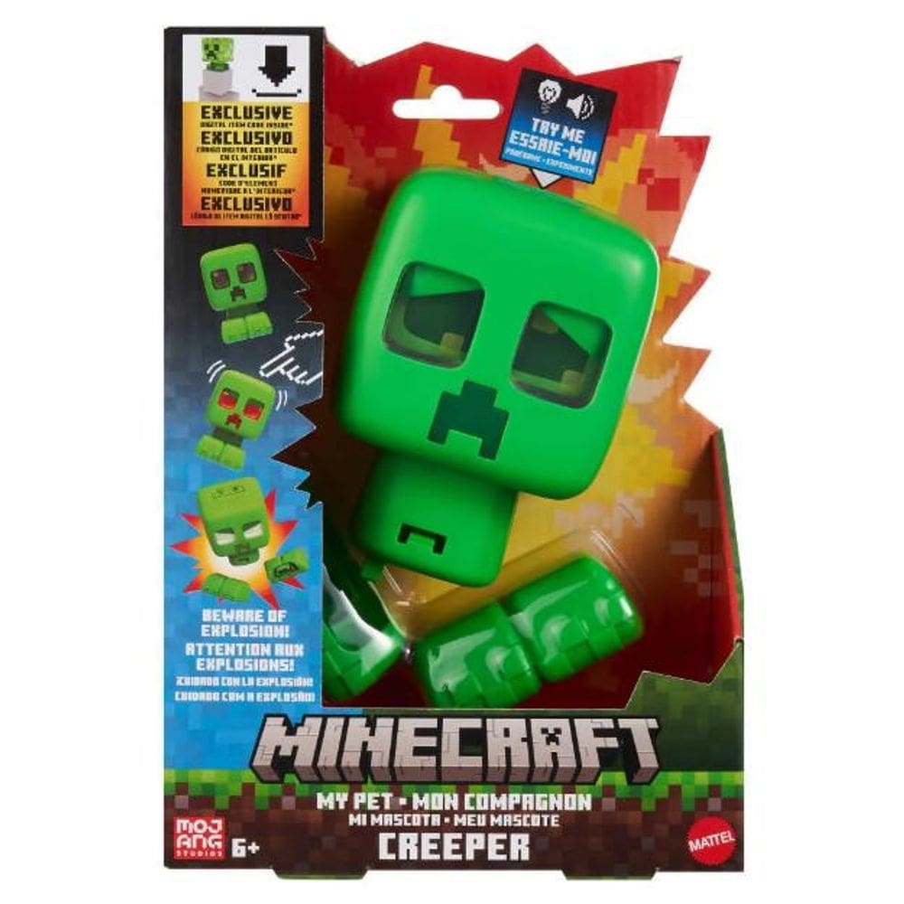 Figura De Ação Minecraft Meu Mascote Creeper Mattel JGX49