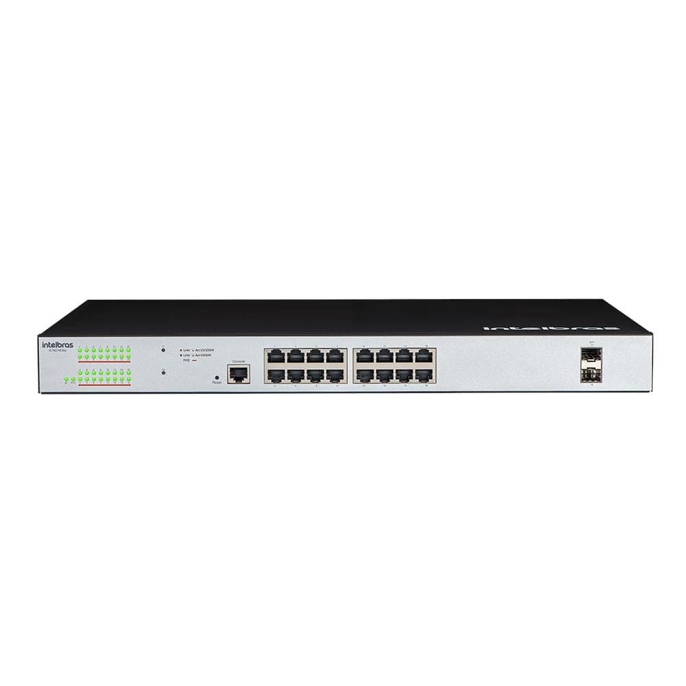 Switch 16 portas Gerenciável SG 1602 Poe Max 4760064 Intelbras