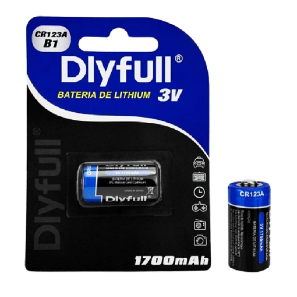 Bateria Lithium 3V DlyFull - CR123