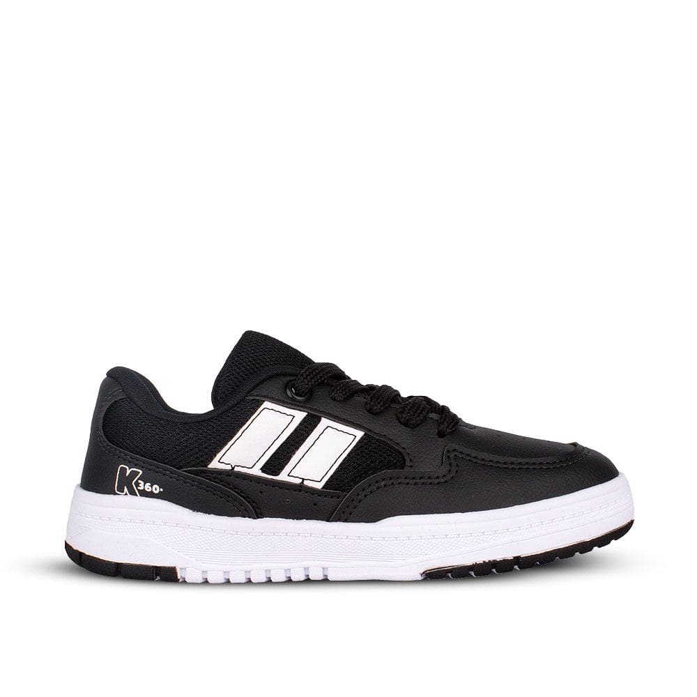 Tênis Infantil Menino K360 Estilo Respitec Preto e Branco