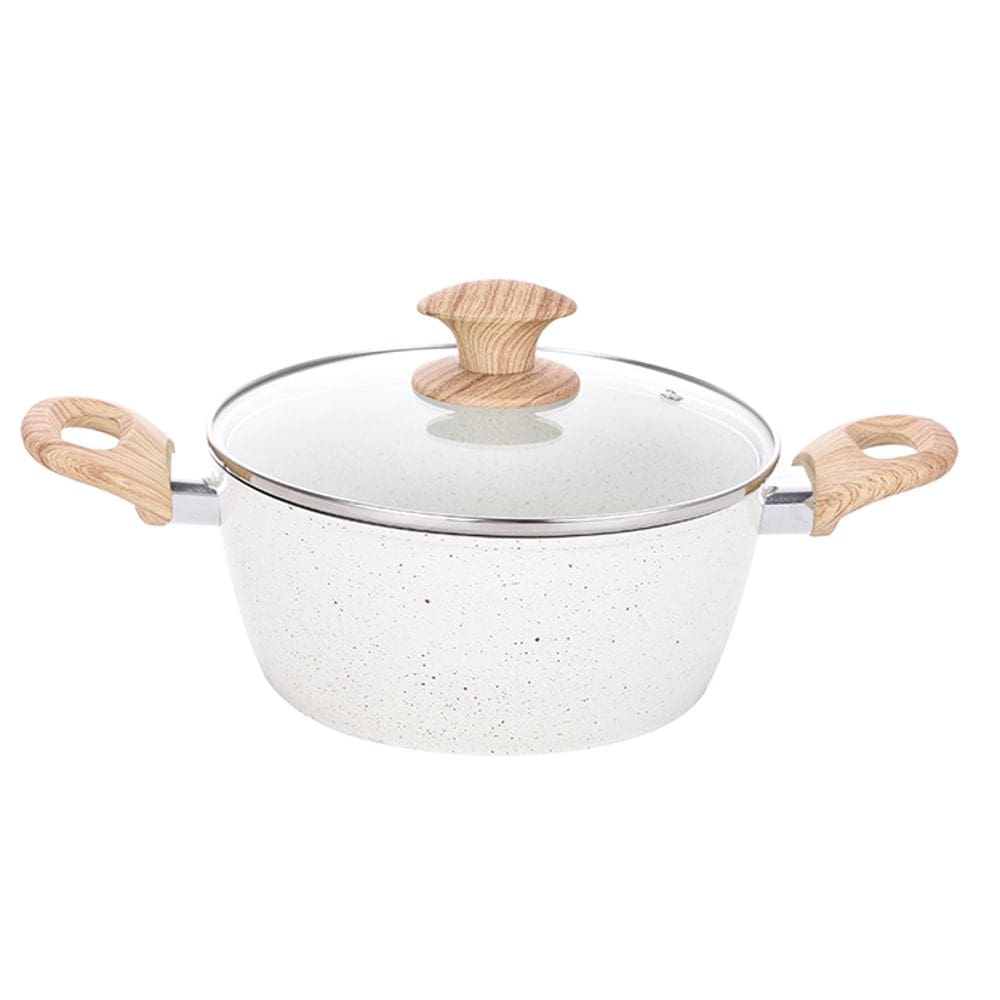 Caçarola 20cm Indução Revestimento Cerâmico Creme Class Home