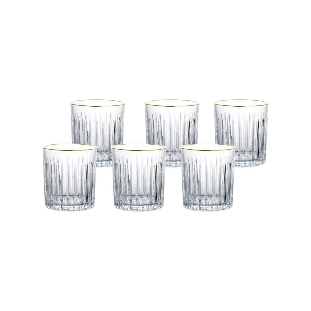 MP - Jogo 6 Copos 330ml Para Whisky Borda Dou