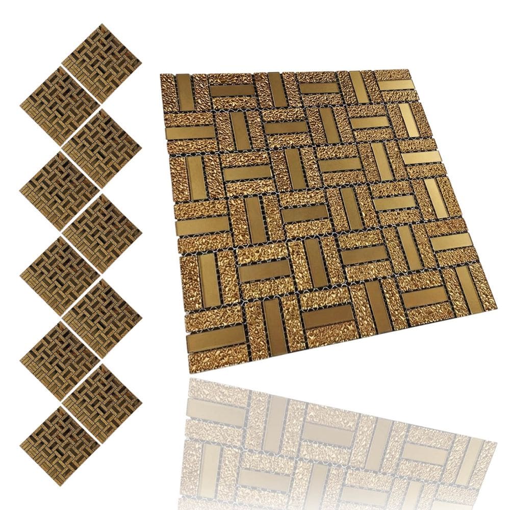 Pastilha De Vidro Kit 10 Uni Adesivo Parede Cozinha Banheiro Sala Decorativa Aplicacao Facil Moderna Requintado Reforma