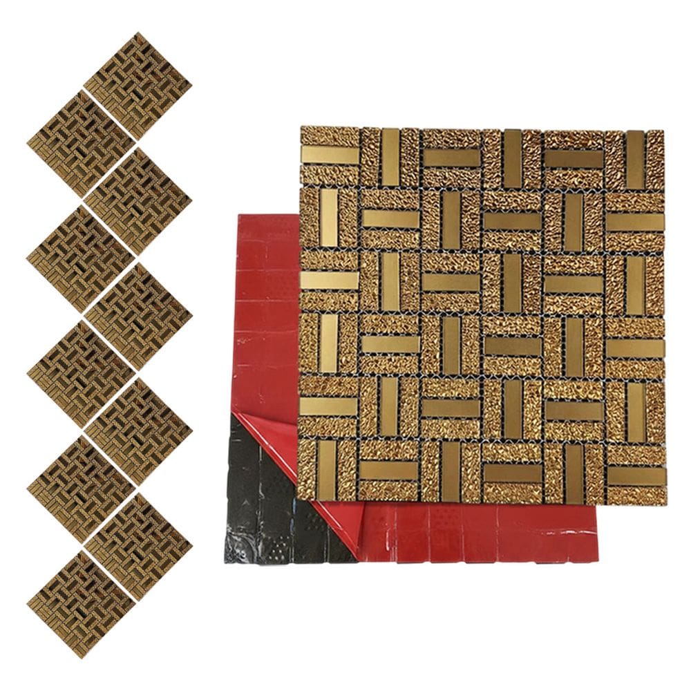 Pastilha De Vidro Kit 10 Uni Adesivo Parede Cozinha Banheiro Sala Aplicacao Facil Decorativa Moderna Reforma Requintado