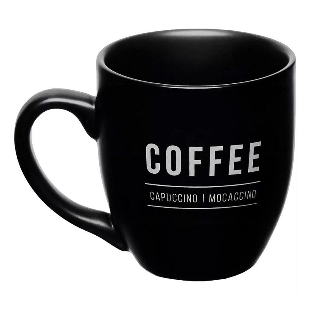 Caneca Coffee 300ml em Cerâmica - Preta