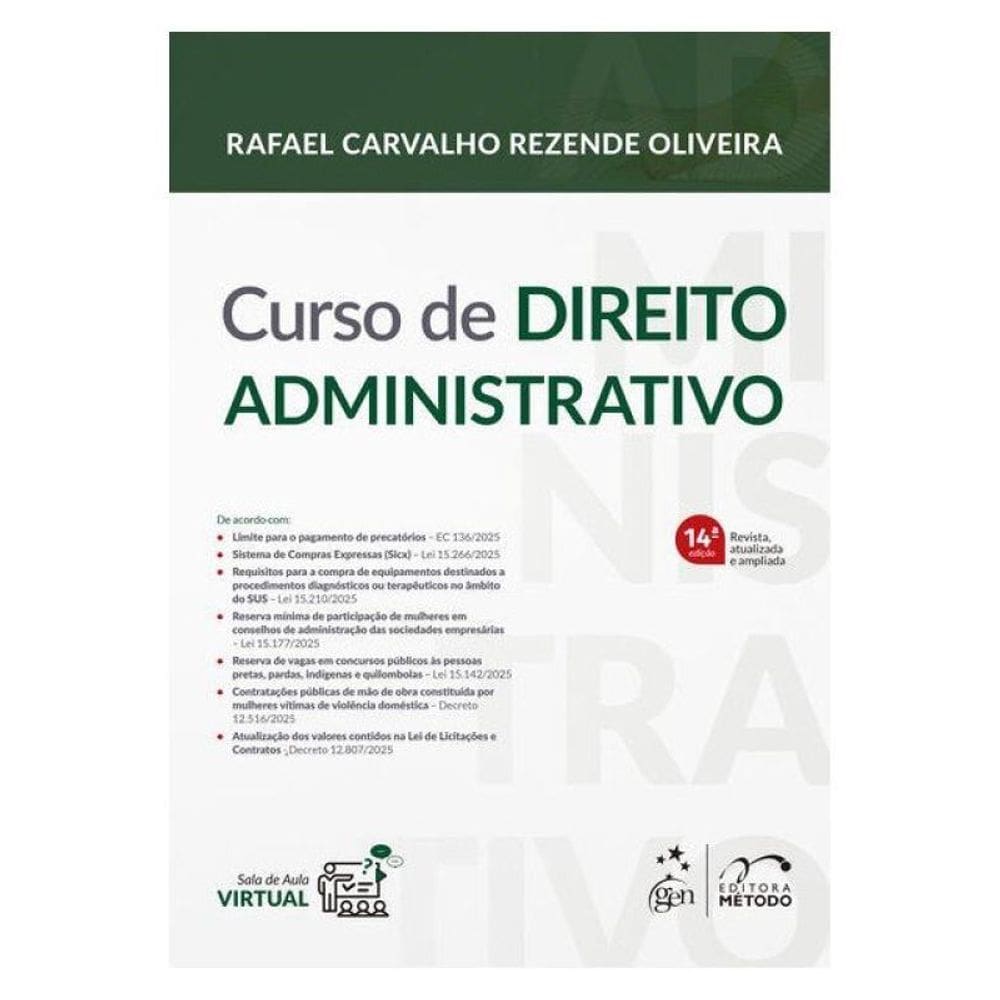 Curso De Direito Administrativo - 14ª Edição/2026