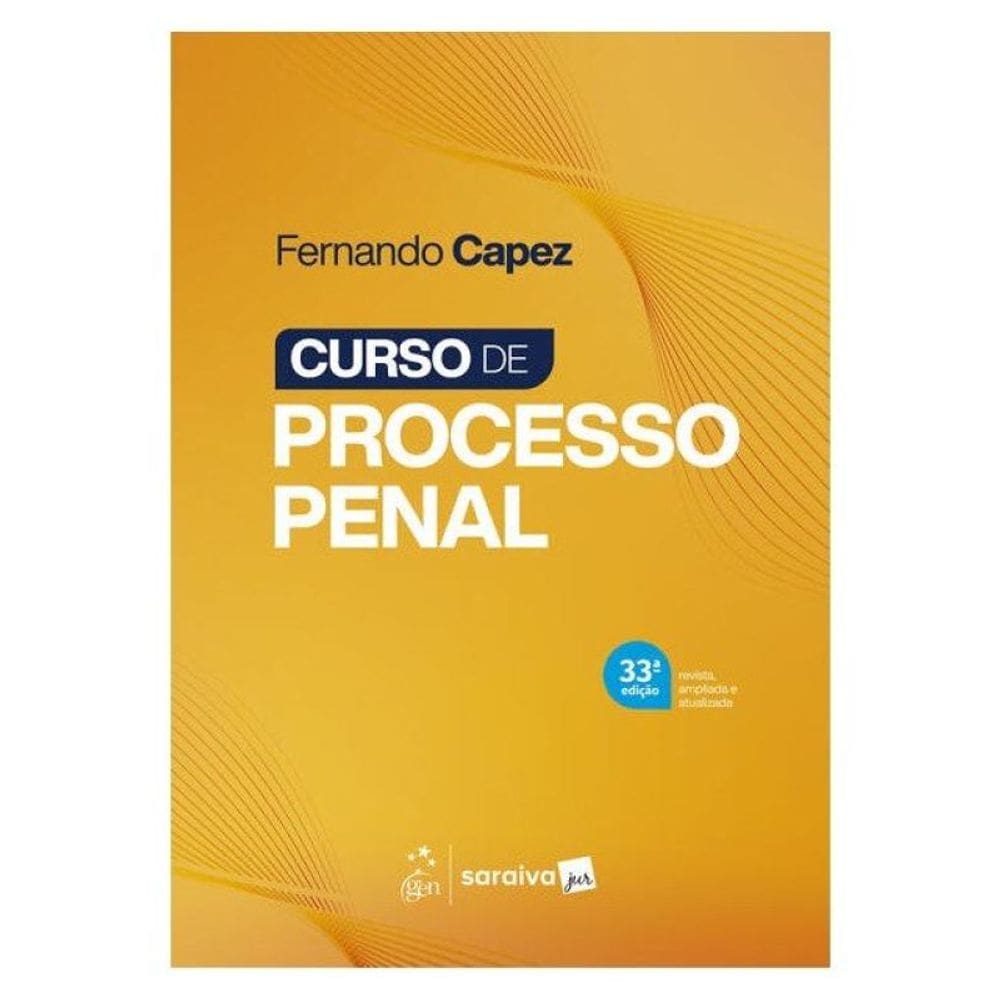 Curso De Processo Penal - 33ª Edição 2026