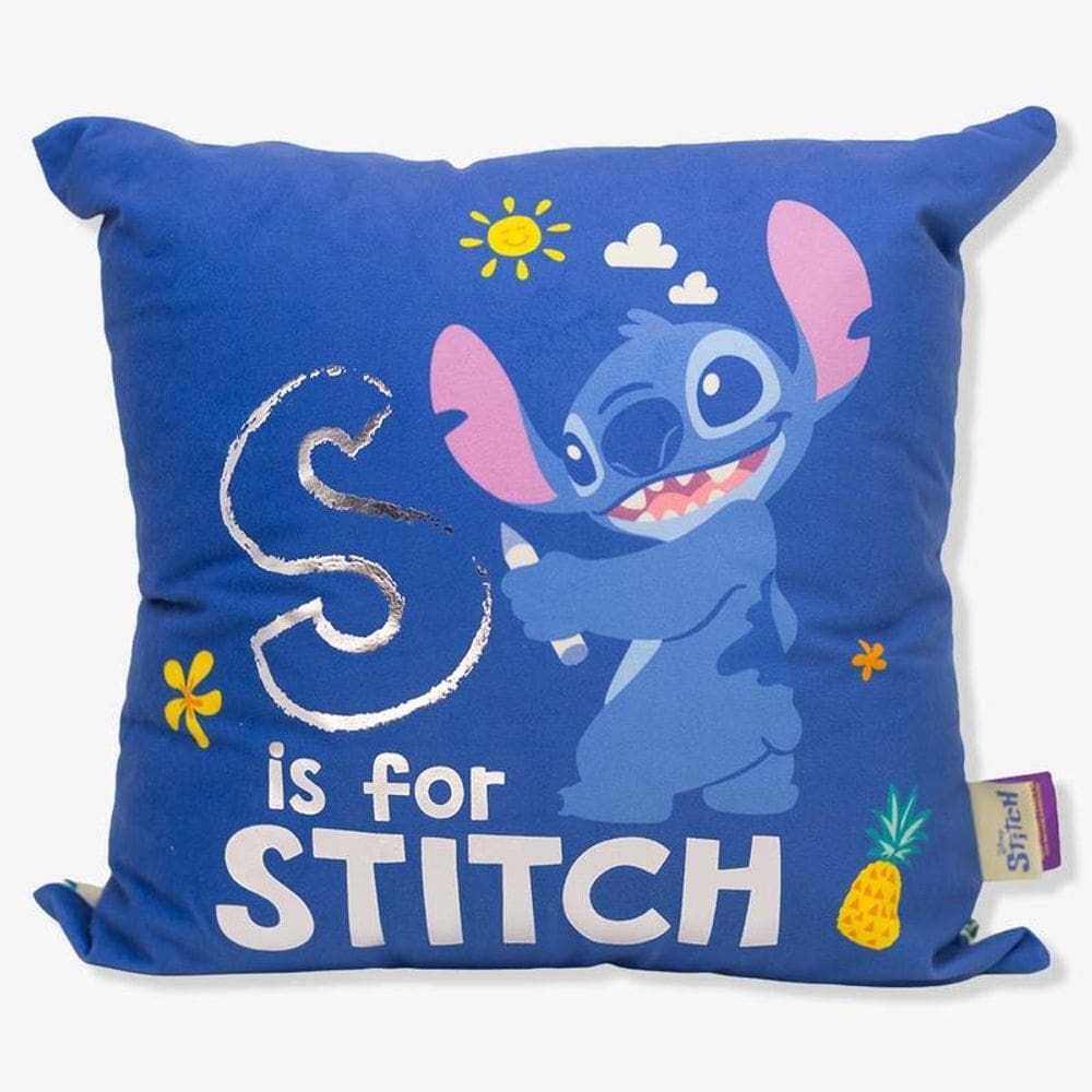 Almofada 40X40 Fibra Veludo Stitch  Disney Zonacriativa