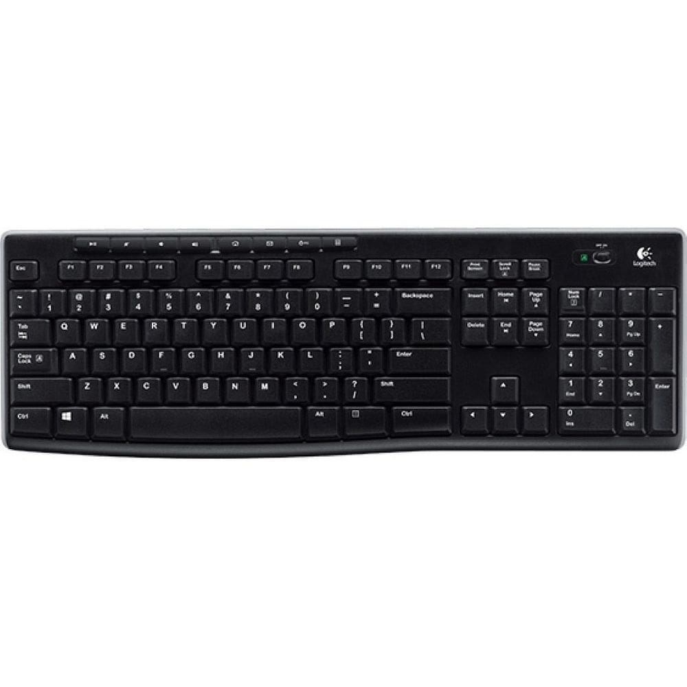 Teclado sem fio Logitech K270 com Teclas de Mídia de Fácil Acesso, Conexão USB, Pilhas Inclusas e Layout ABNT2