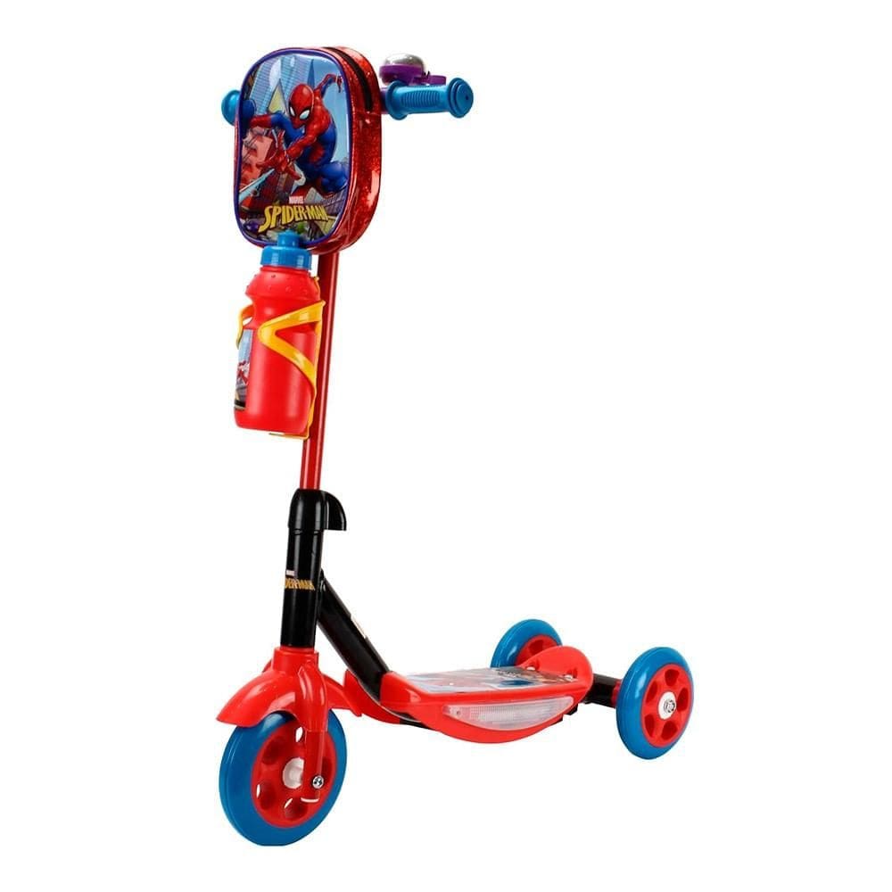 Patinete 3 Rodas com Acessórios Homem-Aranha - BBRToys