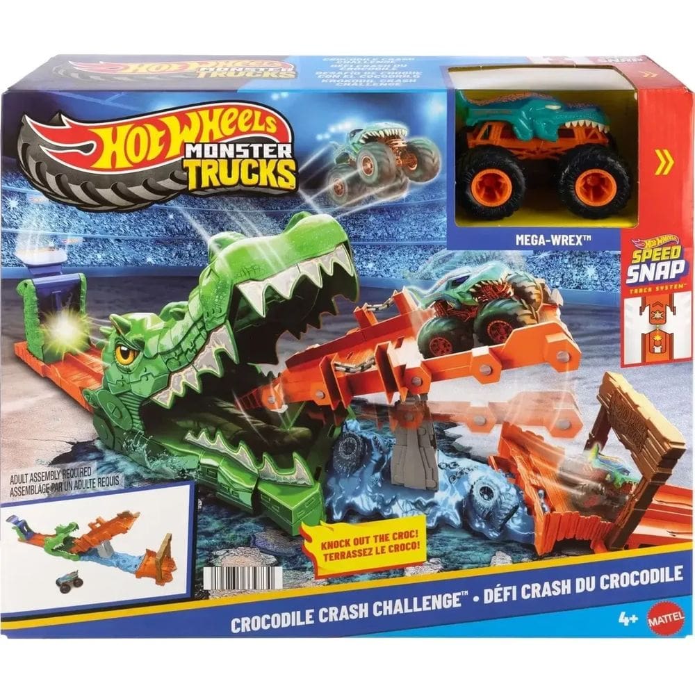 Pista Hot Wheels - Desafio Da Colisão Do Crocodilo - MATTEL JJN45